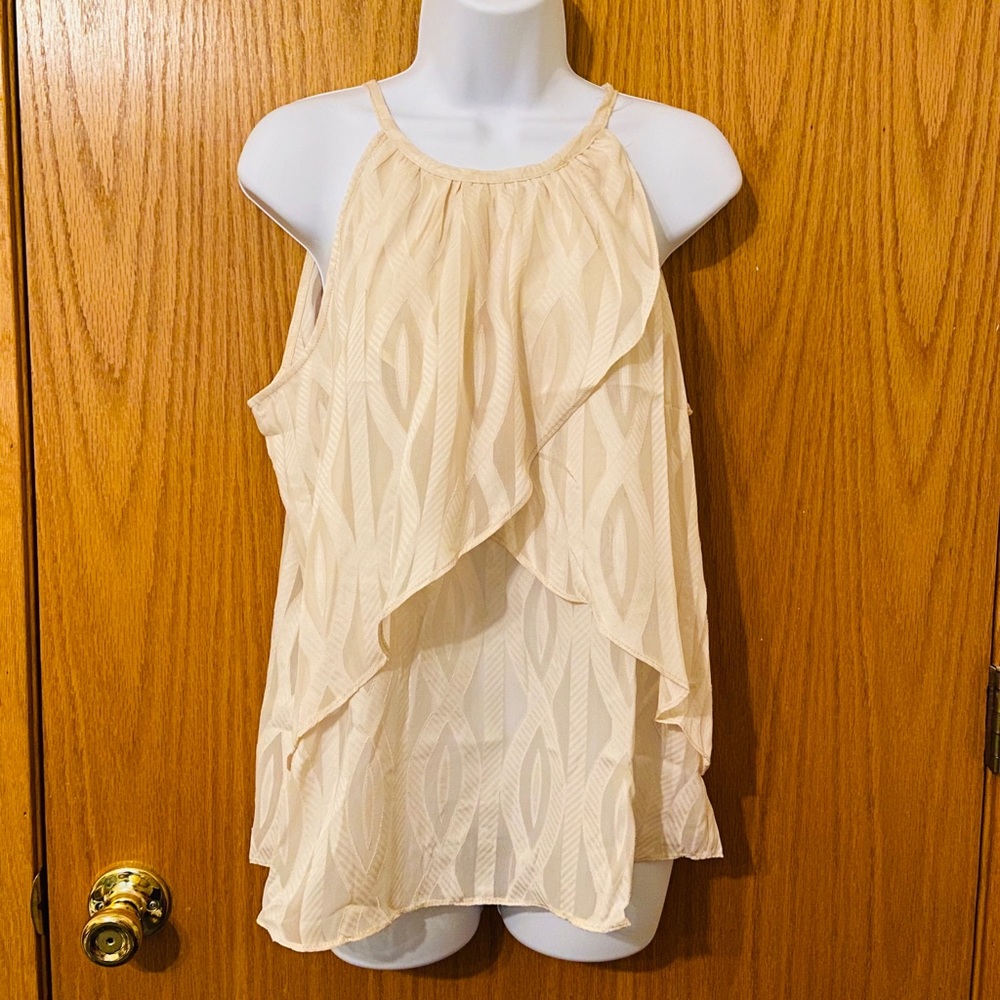 Faisca Women’s Cream layered tank top